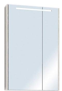 Зеркало-шкаф для ванной комнаты Верди 50 белый ясень, МДФ, ЛДСП 87х50х20 см; Aquaton