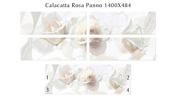 Панно CALACATTA ROSA (панно из 4 пл) 48,4х140 см; Eletto Ceramica, 586482002