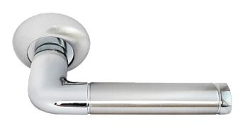 Ручка дверная раздельная Rucetti белый никель/хром; RAP 2 SN/CP