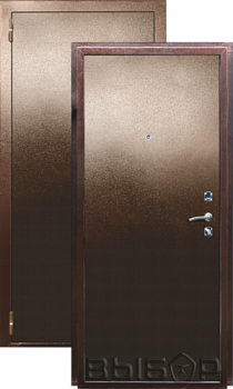 Дверь металлическая Выбор Мастер 960х2050мм L 1,2мм антик медь метал/метал