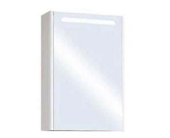 Зеркало-шкаф для ванной комнаты Сильва 50 дуб полярный, МДФ, ЛДСП 78х50х14 см с подсветкой; Aquaton