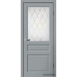 Полотно дверное Fly Doors CLASSIC С3 эмалит серый ПО 700мм; Сибирь Профиль