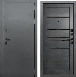Дверь металлическая Бункер Дуэт 960х2050мм L 1,2 мм букле темный/бетон графит