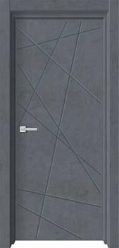 Полотно дверное ПВХ GEO-1 Бетон графит ПГ 700мм