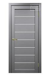 Полотно дверное Турин_508.12.70 эко-шпон серый-Панель/Мателюкс