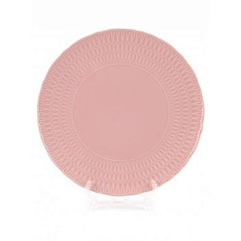 Тарелка плоская 21 см София фарфор розовый; Crystalex, 0881090 Sofia LB07