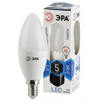 Лампа светодиодная LED smd B35 5Вт 840 E14; ЭРА, Б0018872