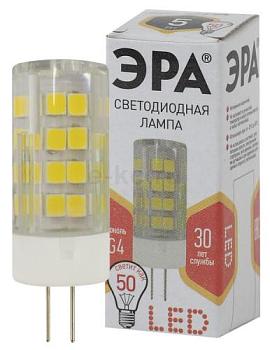 Лампа светодиодная LED smd JC 5Вт 220В corn ceramics 827 G4; ЭРА, Б0027857