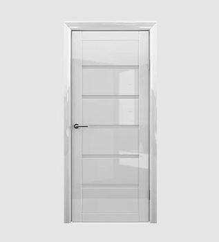 Полотно дверное Фрегат Глянец Вена белый 600мм стекло матовое