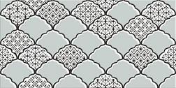 Декор Эллен бело-бирюзовый 19,8х39,8х0,7 см; LB Ceramics, 1641-8646