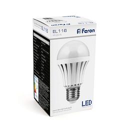 Лампа-светильник аккум.EL116 5Вт Е27 AC/DC белый; Feron,12984