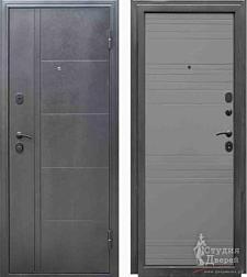 Дверь металлическая Форпост олимп 860х2050мм R серебристый антик/серый софт