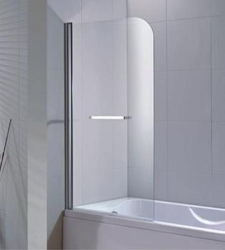 Штора для ванной комнаты LUNA 800x1400 алюминиевый профиль поворотная; Ticino, TL-K277A