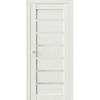 Полотно дверное ЧДК Q5 лиственница белая 900мм стекло сатинат белый