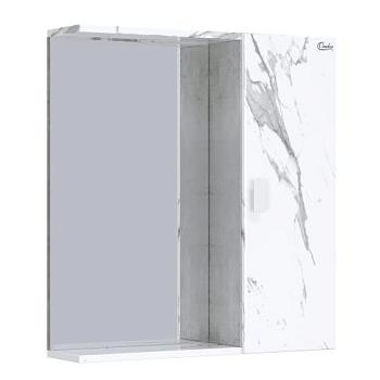 Шкаф-зеркало Марбл 65.00 мрамор/камень бетонный универсальный; Onika, 206545