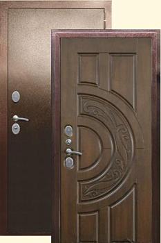Дверь металлическая Выбор Сопрано Термо 860х2050мм R 1,5 мм антик медь/старое дерево