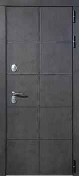 Дверь металлическая с терморазрывом Карэ 860х2050мм L 1,4мм черный муар/бетон графит