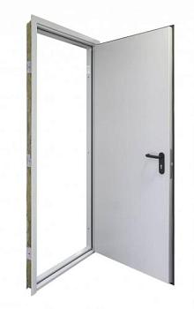 Дверь металлическая ДПМ EI-60 880х2050мм R 1,2 мм RAL7040