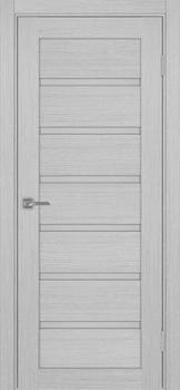 Полотно дверное Парма_407.12.60 эко-шпон дуб серый FL-Панель/LACчерный